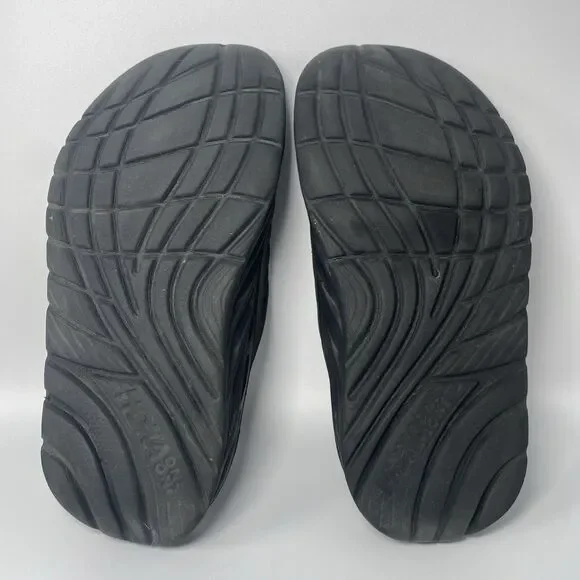 Hoka One One Ora Mens Black Sandals Recovery Slides Comfort Cushioned Slip On M7 - Picture 5 of 6